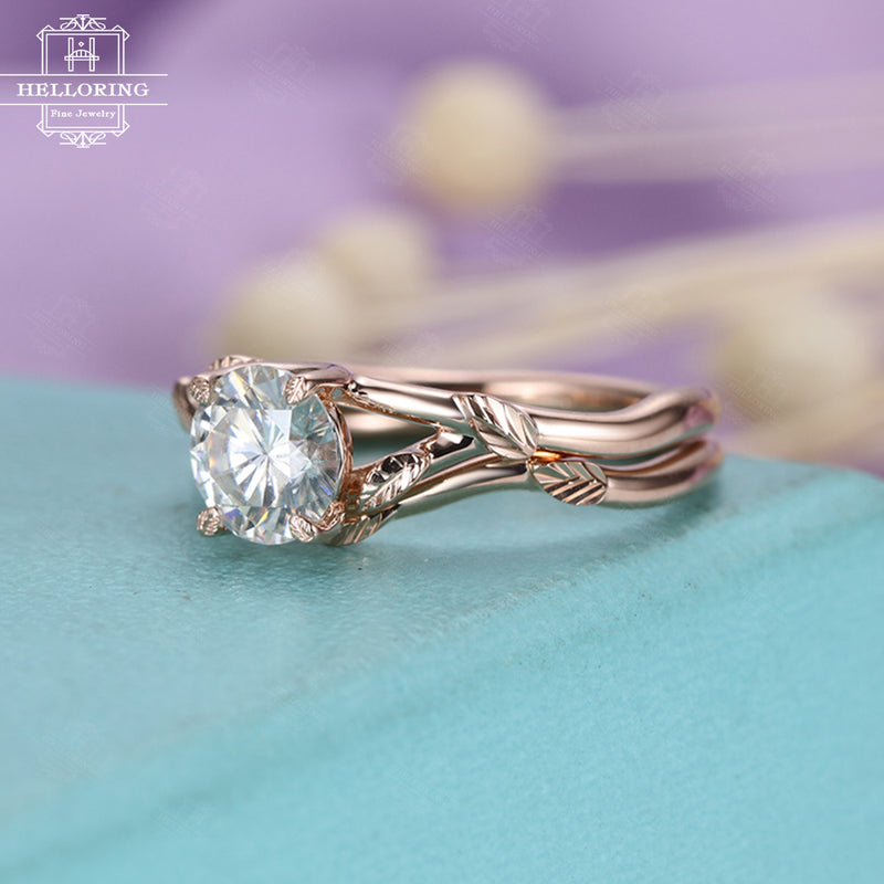 Simple Rose Gold Engagement Ring